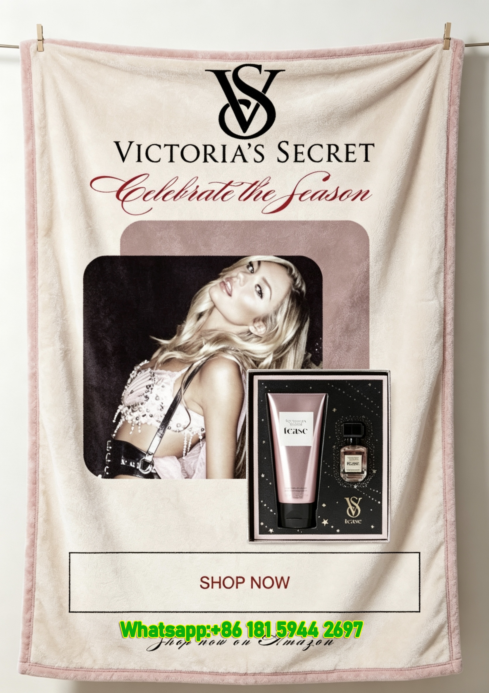 victorias secret very sexy perfume flannel sofa throw blanket V214